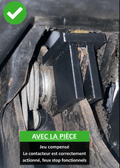 Cale contacteur de feux stop Renault 4 (R4) – Compensation du jeu de pédale