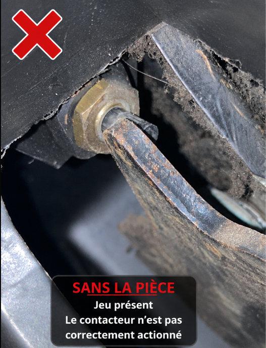 Cale contacteur de feux stop Renault 4 (R4) – Compensation du jeu de pédale